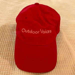 Outdoor Voices Chicago Red Baseball Cap / Hat